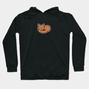 Sleeping Orange Fox Hoodie